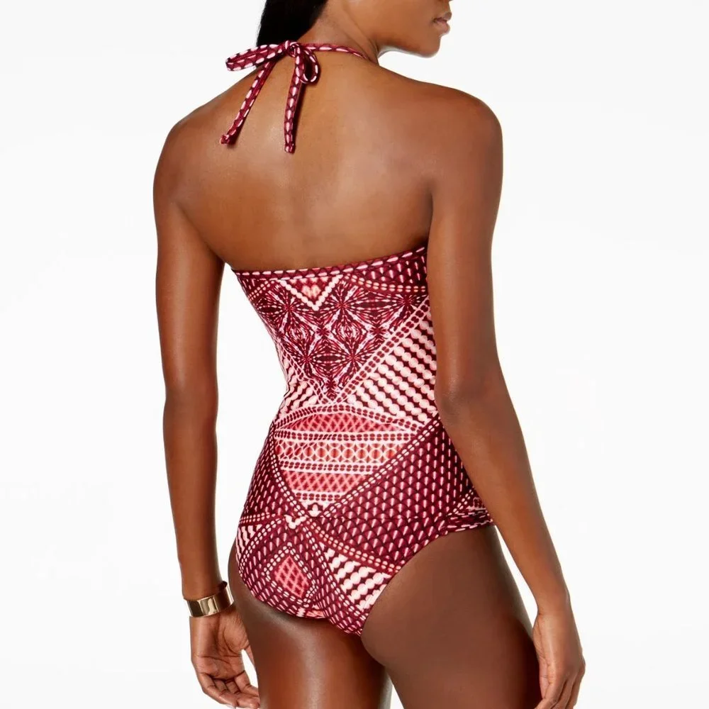 Kenneth Cole Hidden Paradise Push-Up Tummy-Control Tankini Top & Bottom …